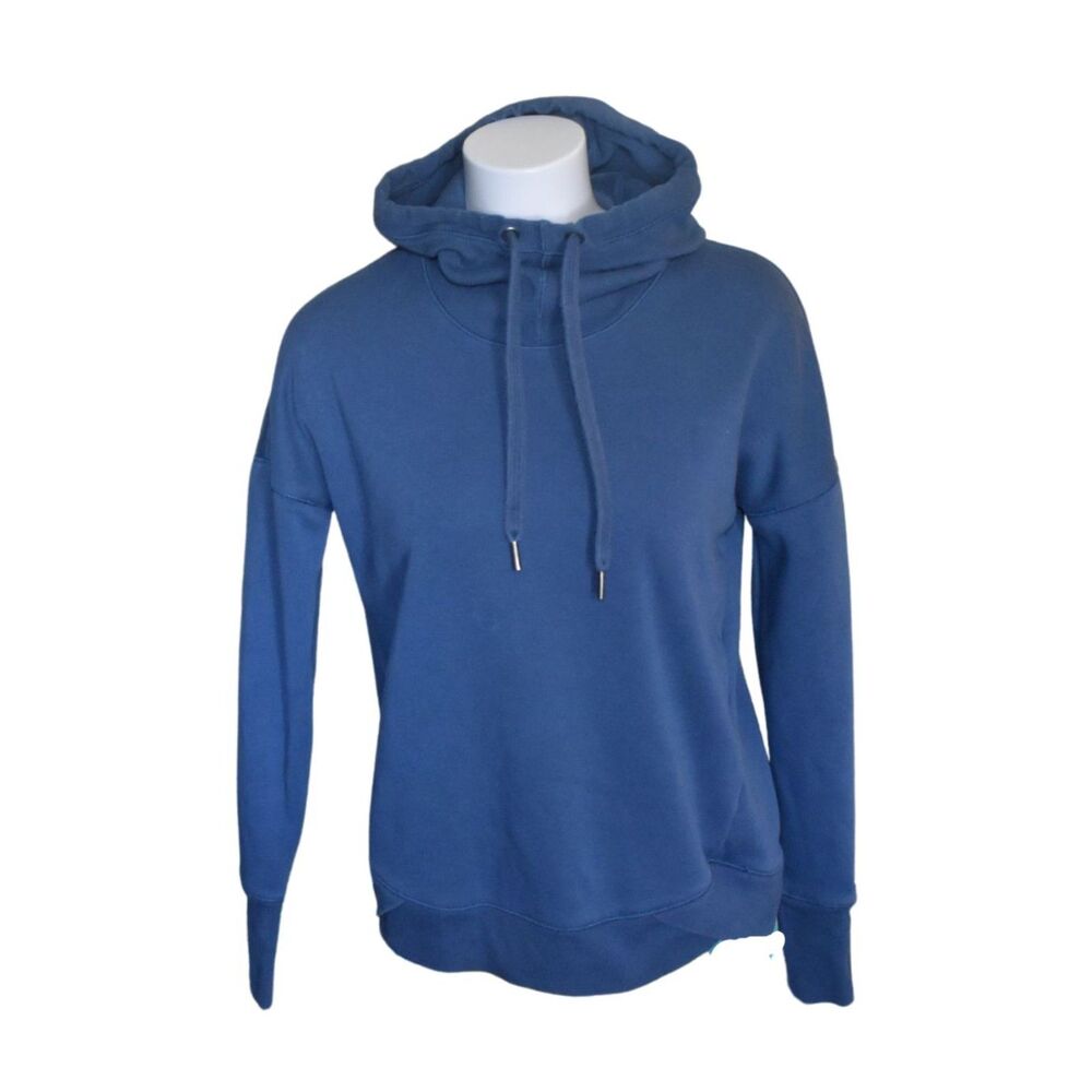 Calia Carrie Underwood Funnel Neck Hoodie Navy Blue Lined XS